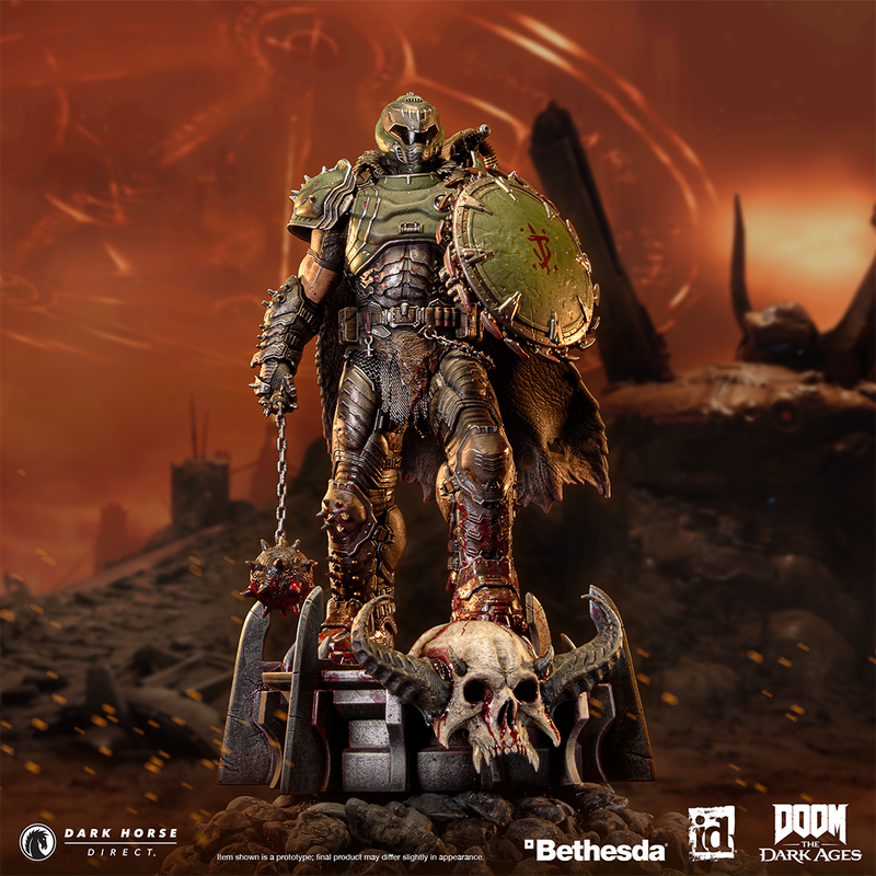 DARK HORSE DIRECT IS LAUNCHING THE SLAYER WITH A LIMITED-EDITION DOOM: THE DARK AGES – DOOM SLAYER STATUE FOR PRE-ORDER