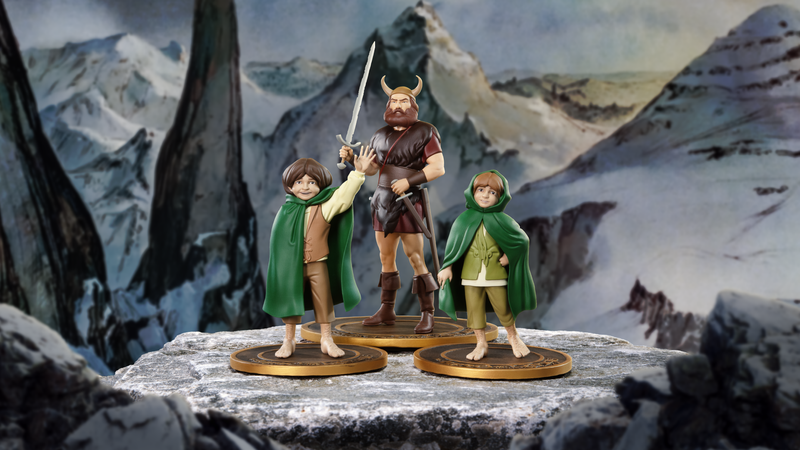 Dark Horse and Middle-Earth are expanding their The Lord of the Rings™  Animated Film Figure Collection with Merry, Pippin, and Boromir!