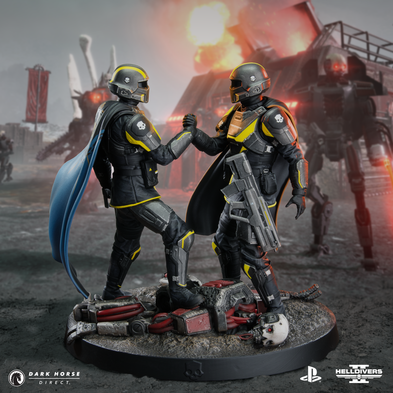 Dark Horse Direct, Sony Interactive Entertainment, and Arrowhead Game Studios present the exclusive Helldivers 2: Protectors of Democracy Premium Statue